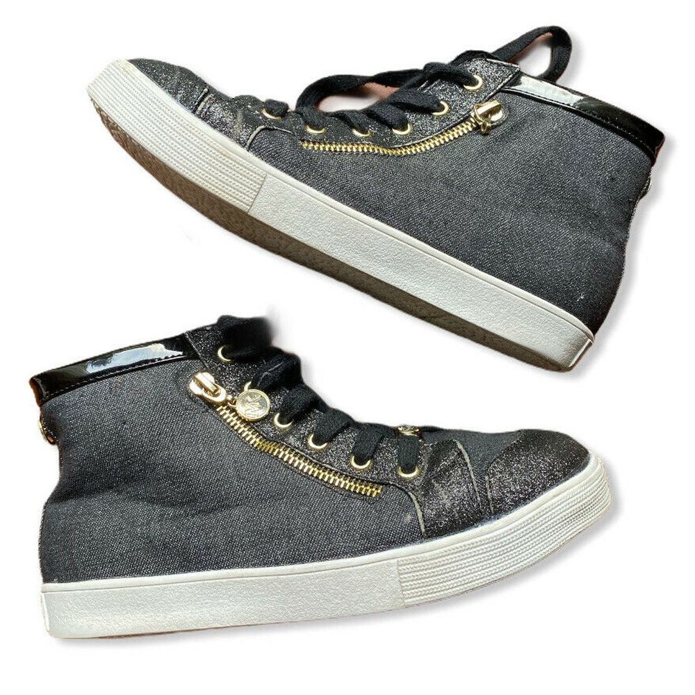 Hi top Blue Girl Textile Upper Sneakers